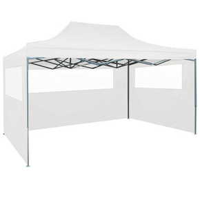 Shumee Profesionalen zložljiv vrtni šotor s 3 stranicami 3x4 m bel