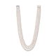 JwL Luxury Pearls Elegantna trivrstna ogrlica iz pravih belih biserov JL0667