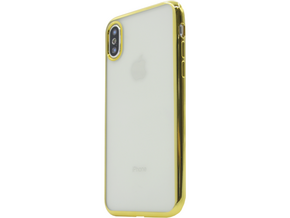 Chameleon Apple iPhone X / XS - Gumiran ovitek (TPUE) - rob zlat