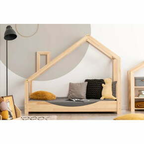 Otroška postelja hiška iz borovega lesa Adeko Luna Elma