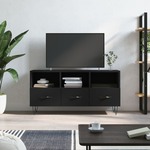Vidaxl TV omarica črna 102x36x50 cm inženirski les