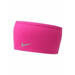 Naglavni trak Nike roza barva - roza. Naglavni trak iz kolekcije Nike. Model izdelan iz tkanine s tehnologijo za odvajanje vlage.