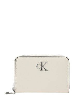 Calvin Klein Majhna ženska denarnica Minimal Monogram Med Za K60K611500 Bež