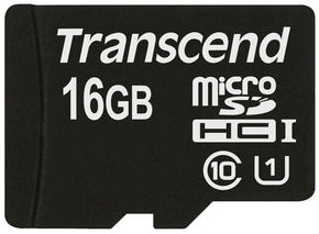 Transcend microSD 16GB spominska kartica
