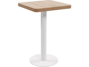 VIDAXL Bistro miza svetlo rjava 50x50 cm mediapan