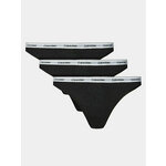 Calvin Klein Underwear Set 3 parov tangic 000QD5209E Črna