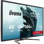 Iiyama G-Master/G-Master Red Eagle G4380UHSU-B2 monitor, VA, 43", 16:9, 3840x2160, 144Hz, USB-C, HDMI, 2x DisplayPort/Display port, USB