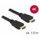 Kabel DELOCK, HDMI A (M) na HDMI A (M), High Speed sa Ethernet, 4K, 1.5m
