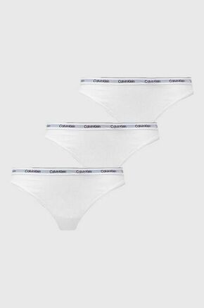 Tangice Calvin Klein Underwear 3-pack bela barva