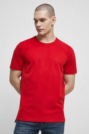 Bombažna kratka majica Medicine rdeča barva - rdeča. Kratka majica iz kolekcije Medicine. Model izdelan iz enobarvne pletenine.