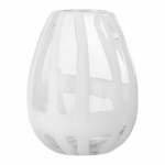 Bela steklena ročno izdelana vaza (višina 18 cm) Cosmin – Bloomingville