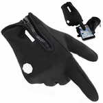 MG Sport Waterproof rokavice za zaslone na dotik, črna