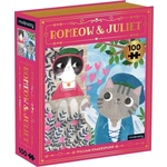 Mudpuppy Puzzle Romeo &amp; Juliet Bookish Cats 100 kosov