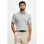 Polo Michael Kors - siva. Polo iz kolekcije Michael Kors, izdelan iz enobarvne pletenine. Model iz izjemno udobne tkanine z visoko vsebnostjo bombaža.