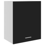 shumee Viseča omarica črna 50x31x60 cm iverna plošča