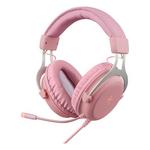 Deltaco GAM-030 gaming slušalke, roza, 3.5 mm/USB, 122dB/mW, mikrofon