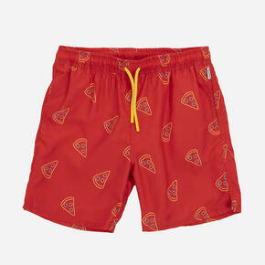 Otroške kratke hlače Happy Socks Pizza Slice rdeča barva