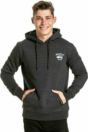 Meatfly Leader Of The Pack Hoodie Charcoal Heather XL Pulover na prostem