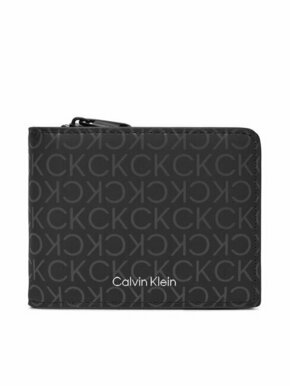 Calvin Klein Velika moška denarnica Rubberized Bifold Half Z/A K50K511376 Črna