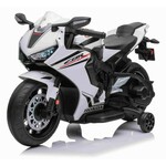 Električni motocikel HONDA CBR 1000RR, Licencirano, 12V baterija, Plastična platišča, bela