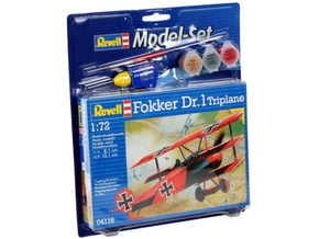 REVELL model letala 1:72 64116 Model Set Fokker Dr. 1 Triplane