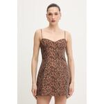 Obleka Bardot rjava 59817DB1