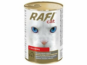 RAFI Mokra hrana za mačke z govedino 415g