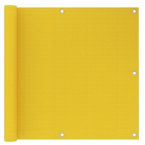 VidaXL Balkonsko platno rumeno 90x300 cm HDPE
