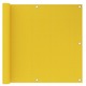 vidaXL Balkonsko platno rumeno 90x300 cm HDPE