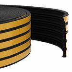 vidaXL Samolepilni tesnilni trak za okna Črna 15 x 8 mm 25 m EPDM pena