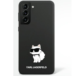 Karl Lagerfeld s23 ultra s918 trdi kovček črni/črni silikonski choupette