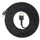 BASEUS Cafule kabel USB / Lightning QC3.0 2A 3m, črna/zlato