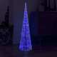 vidaXL Akrilna okrasna LED piramida modra 120 cm