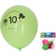 Balon 30 cm - set 5, s številko 10