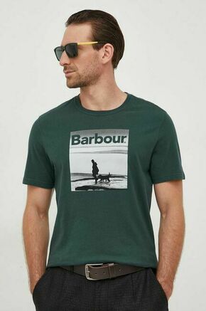 Bombažna kratka majica Barbour moški