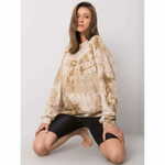 Factoryprice Ženska majica s kapuco ROMILY beige EM-BL-R2082.12P_364366 Univerzalni