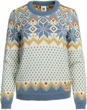 Dale of Norway Vilja Womens Knit Sweater Off White/Blue Shadow/Mustard S Skakalec