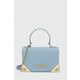 Torbica Love Moschino - modra. Majhna torbica iz kolekcije Love Moschino. Model na zapenjanje, izdelan iz ekološkega usnja.