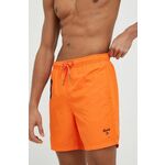 Kopalne kratke hlače Superdry oranžna barva - oranžna. Kopalne kratke hlače iz kolekcije Superdry. Model izdelan iz lahkega blaga. Izjemno zračen, udoben material.