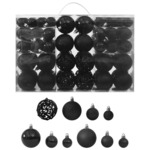 Vidaxl Komplet novoletnih bučk 100 kosov črne barve