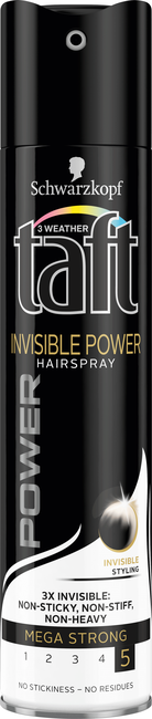 Taft Nevidni Power Mega Strong 5 ( Hair Spray) 250 ml