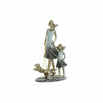 NEW Okrasna Figura DKD Home Decor 16 x 9,5 x 24 cm Modra Zlat Družina