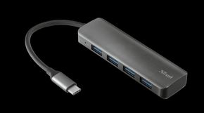 Trust Halyx 4 portni USB-C USB3.2 HUB iz aluminija