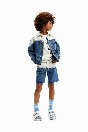 Otroška jeans jakna Desigual - modra. Otroški jakna iz kolekcije Desigual. Prehoden model