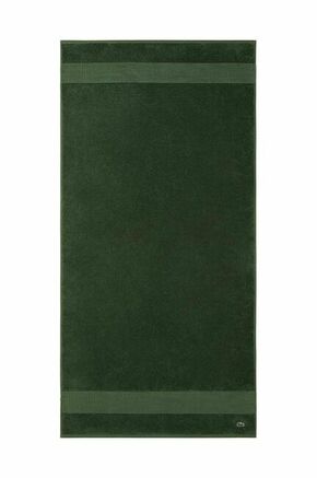 Bombažna brisača Lacoste - zelena. Bombažna brisača iz kolekcije Lacoste. Model izdelan iz tekstilnega materiala.