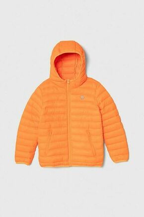 Otroška jakna Guess oranžna barva - oranžna. Otroški jakna iz kolekcije Guess. Delno podložen model