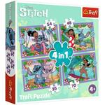 Trefl Puzzle Lilo&amp;Stitch: Nori dan 4 v 1 (35,48,54,70 kosov)