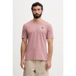Hurley kratka majica moška bombažna roza HSP26MMTS09552