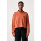 Columbia pulover ženski z bombažem Sauvie Sky oranžna 2174631