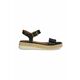 Usnjeni sandali Geox D EOLIE ženski, črna barva, D45SRA 00043 C9999 - črna. Sandali iz kolekcije Geox. Model izdelan iz naravnega usnja.